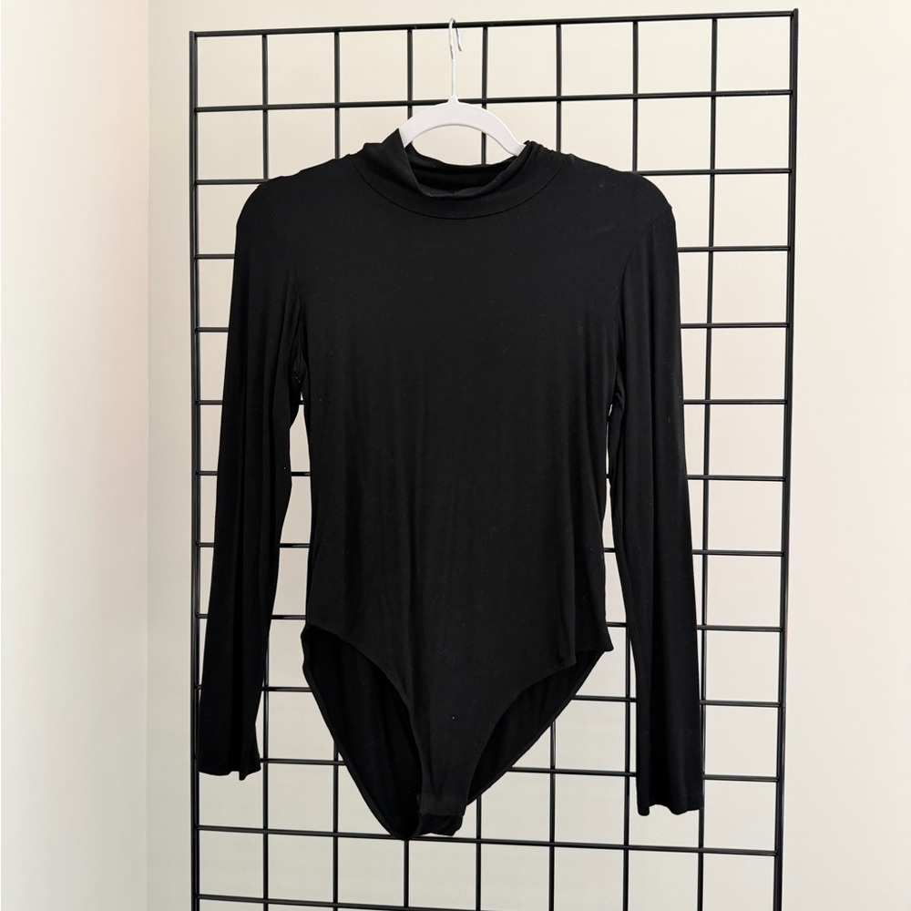 Mango Classic Black Bodysuit